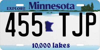 MN license plate 455TJP