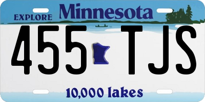 MN license plate 455TJS
