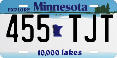 MN license plate 455TJT