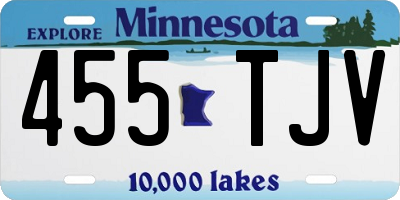 MN license plate 455TJV