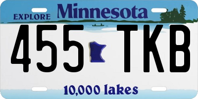 MN license plate 455TKB