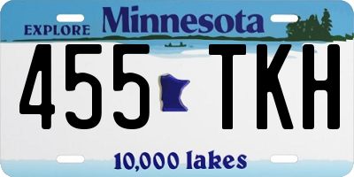 MN license plate 455TKH