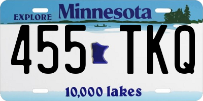 MN license plate 455TKQ