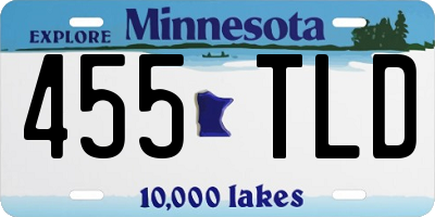 MN license plate 455TLD