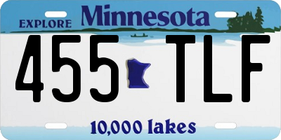 MN license plate 455TLF