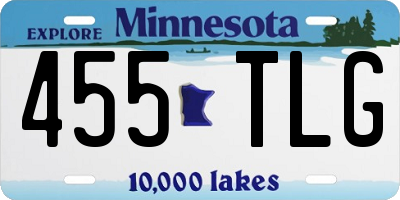 MN license plate 455TLG