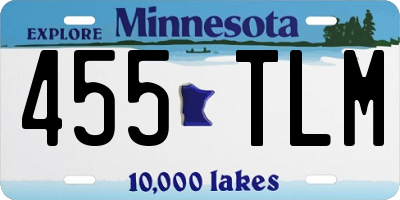 MN license plate 455TLM