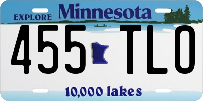 MN license plate 455TLO