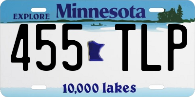 MN license plate 455TLP