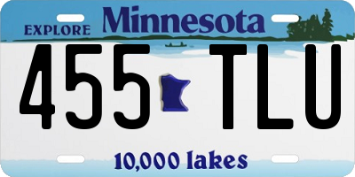 MN license plate 455TLU