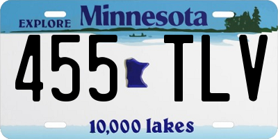 MN license plate 455TLV