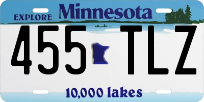 MN license plate 455TLZ
