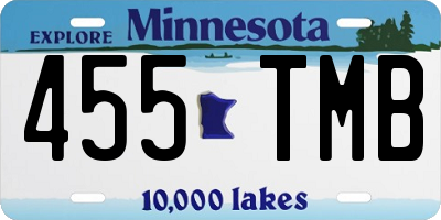MN license plate 455TMB