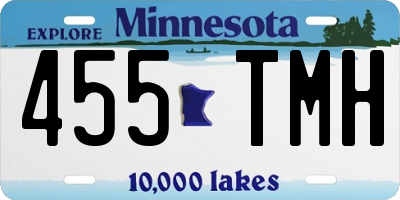 MN license plate 455TMH