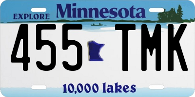 MN license plate 455TMK