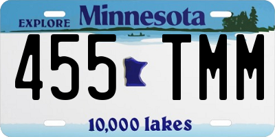 MN license plate 455TMM