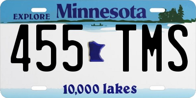 MN license plate 455TMS