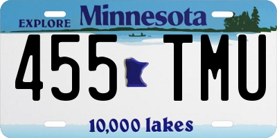 MN license plate 455TMU