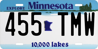 MN license plate 455TMW