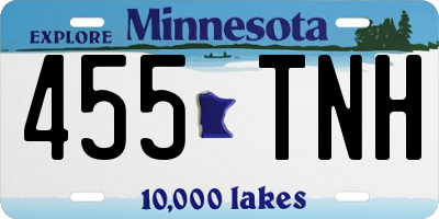 MN license plate 455TNH