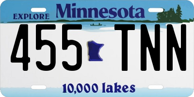 MN license plate 455TNN