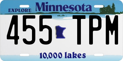 MN license plate 455TPM