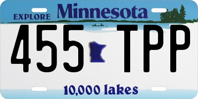 MN license plate 455TPP