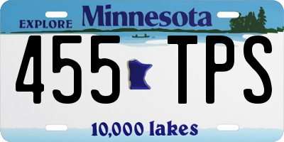 MN license plate 455TPS