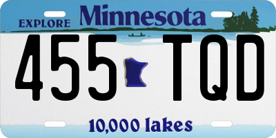 MN license plate 455TQD