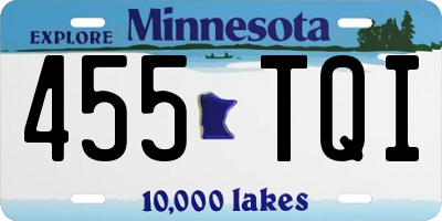 MN license plate 455TQI
