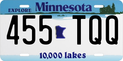 MN license plate 455TQQ