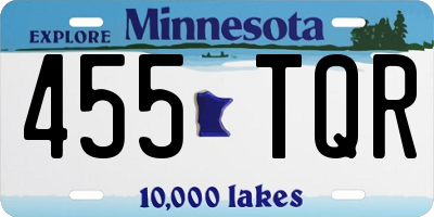 MN license plate 455TQR