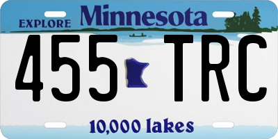 MN license plate 455TRC