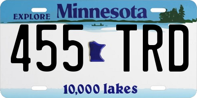 MN license plate 455TRD