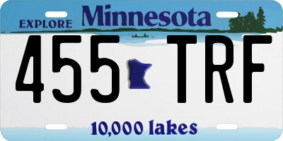 MN license plate 455TRF