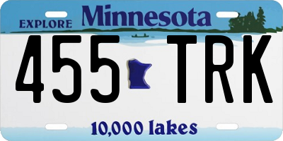 MN license plate 455TRK