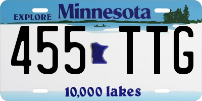 MN license plate 455TTG