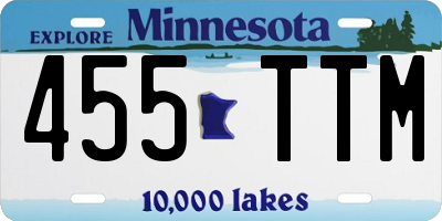 MN license plate 455TTM
