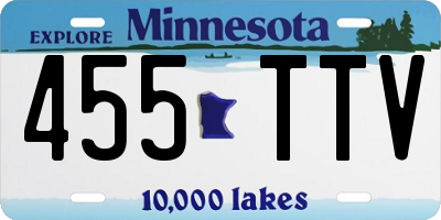 MN license plate 455TTV