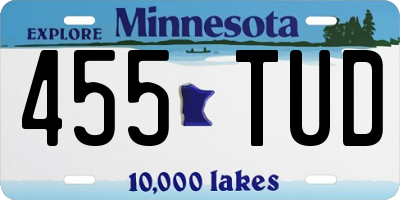 MN license plate 455TUD