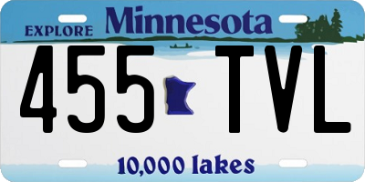 MN license plate 455TVL