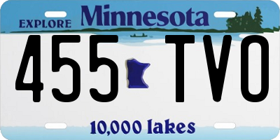 MN license plate 455TVO