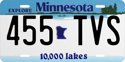 MN license plate 455TVS
