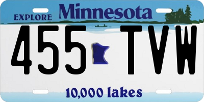 MN license plate 455TVW