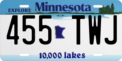 MN license plate 455TWJ