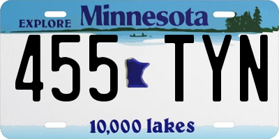 MN license plate 455TYN