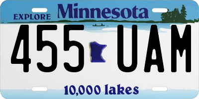 MN license plate 455UAM