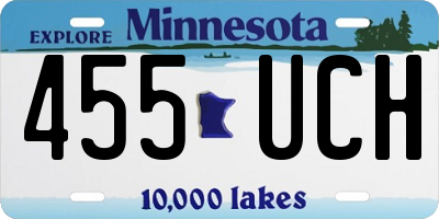 MN license plate 455UCH