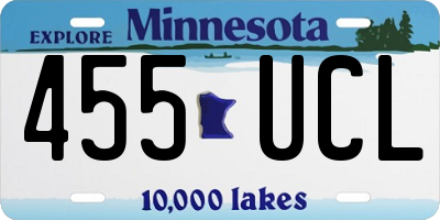 MN license plate 455UCL