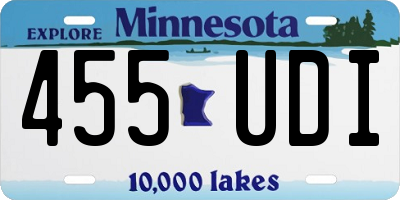 MN license plate 455UDI